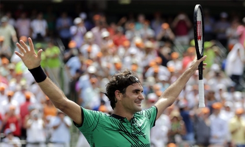  Federer downs Nadal to win Miami Open