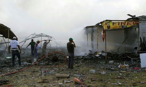 At least 31 dead, 72 hurt in Mexico fireworks market blast