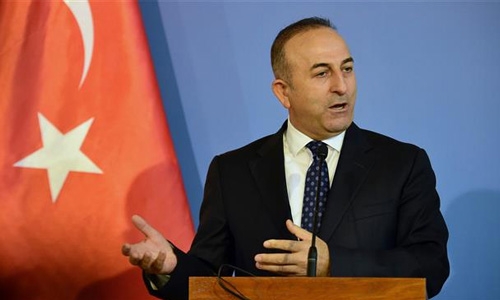 Turkish FM, diplomats hold talks 
