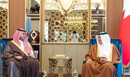 HRH the Crown Prince and Prime Minister Meets Saudi Minister of State to Strengthen Bilateral Ties