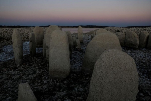 Rare 'Spanish Stonehenge' emerges from drought-hit dam