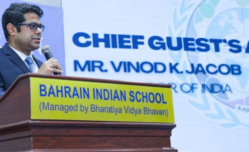 BMUN 2025 at Bhavans Bahrain Indian School: “Wings of Tomorrow, Guided by Justice” BMUN 2025 at Bhavans Bahrain Indian School: “Wings of Tomorrow, Guided by Justice”
