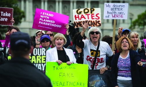 Health care heads to US Senate, bitter fight expected