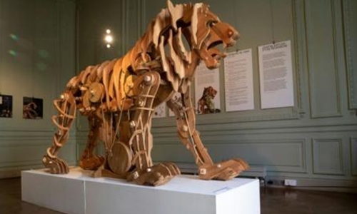 Leonardo da Vinci’s mechanical lion goes on display in Paris