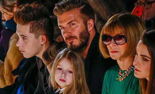 Beckhams unite for Valentine's Day NY fashion show Beckhams unite for Valentine's Day NY fashion show