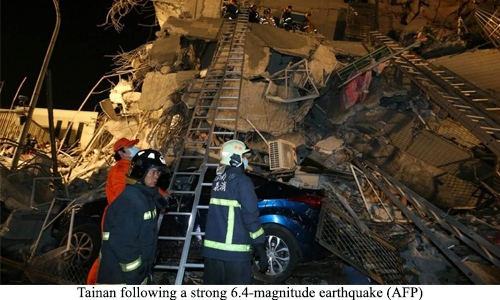 Seven dead after powerful Taiwan quake fells buildings