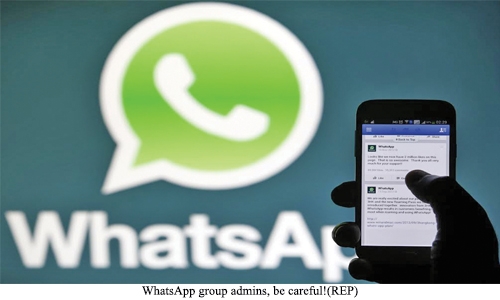 WhatsApp group admins, be careful!
