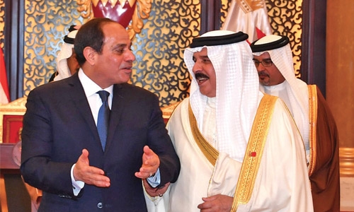 Al Sisi arrives in Kingdom