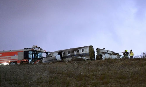 Private jet crashes Istanbul's main airport, four wounded