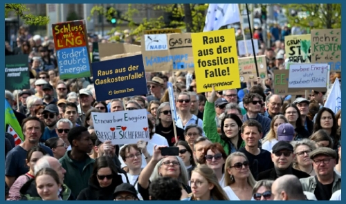 Thousands protest in Germany urging faster green shift