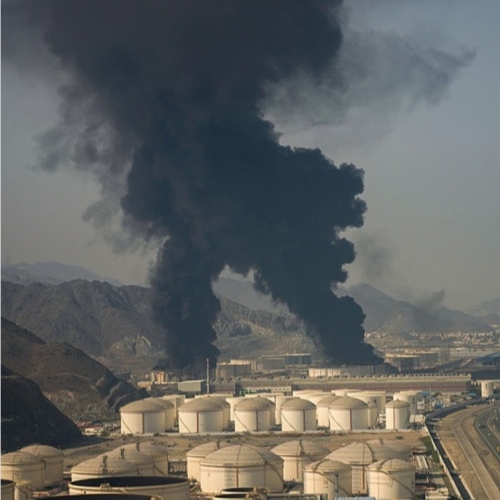 Drone Attack Sparks Fire at Kuwait’s Mina Al-Ahmadi Refinery