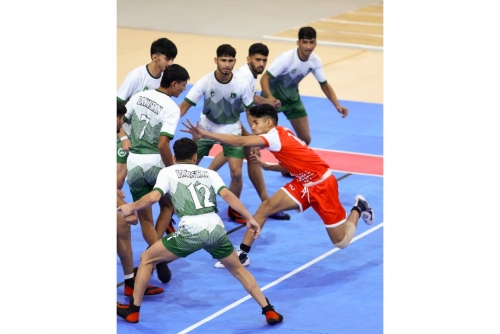 Bahrain Faces Tough Defeat Against Pakistan in Boys’ Kabaddi Preliminary Round Bahrain Faces Tough Defeat Against Pakistan in Boys’ Kabaddi Preliminary Round
