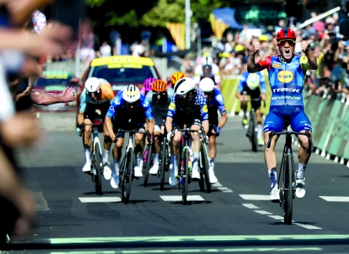 Traeen takes yellow, Pedersen wins Tour de France 4th stage