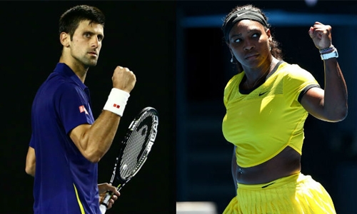 Serena, Djokovic in charge 
