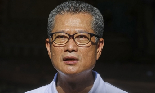 HK economy stalls amid trade dispute: fin chief HK economy stalls amid trade dispute: fin chief