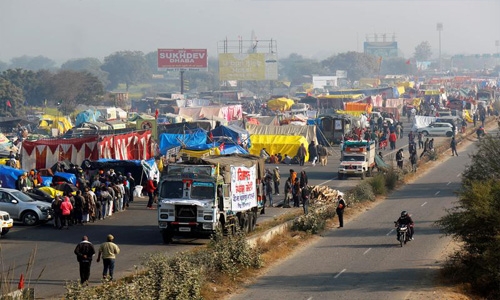 Tractors to Twitter: India's protesting farmers battle on highway, online Tractors to Twitter: India's protesting farmers battle on highway, online