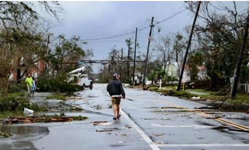 Michael weakens after a day of havoc Michael weakens after a day of havoc