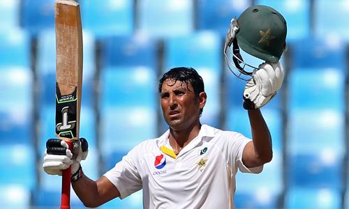 Cricket: Younis completes century as Pakistan build big lead Cricket: Younis completes century as Pakistan build big lead