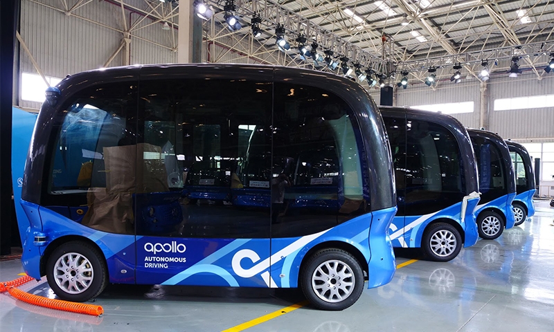 Chinese Internet giants rolls out self-driving buses for tourist spots, airports Chinese Internet giants rolls out self-driving buses for tourist spots, airports
