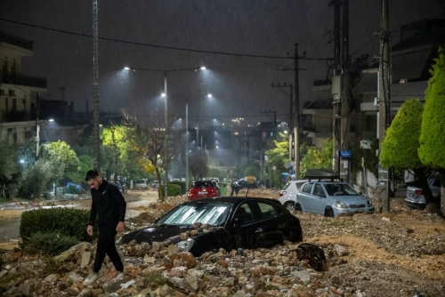 Cities in Greece Flood in Record-Breaking Winter Storm