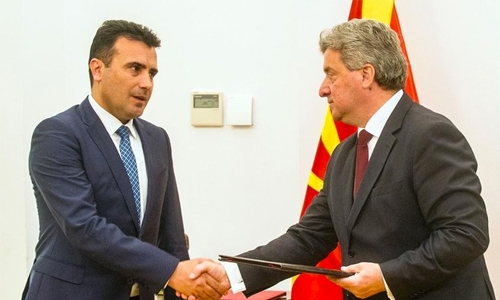 Macedonia president hands opposition mandate to form govt