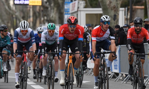 Bauhaus claims first stage win of 2021 for Team Bahrain Victorious Bauhaus claims first stage win of 2021 for Team Bahrain Victorious