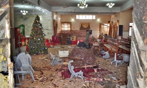 Nine killed, 56 wounded in  Pakistan church attack