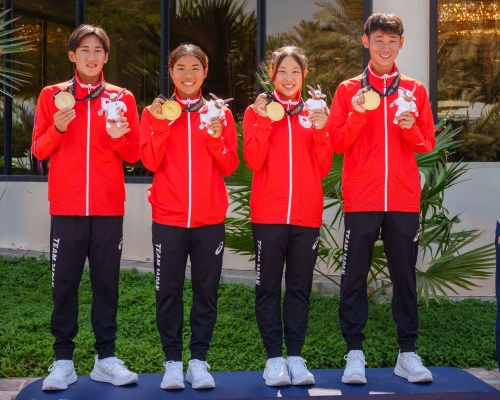 Japan tops mixed relay Japan tops mixed relay
