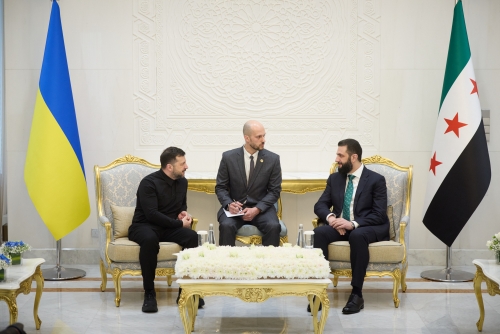 Zelensky Holds Talks with Syria’s Sharaa on Security Cooperation Amid Iran War Tensions Zelensky Holds Talks with Syria’s Sharaa on Security Cooperation Amid Iran War Tensions