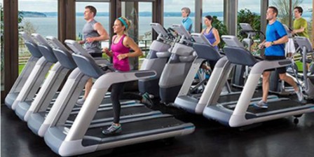 Automated treadmill that adjusts speed as you run Automated treadmill that adjusts speed as you run
