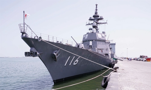 Japanese warship arrives in Bahrain