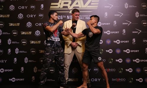 Tense staredowns set the tone for a huge fight night in Bali Tense staredowns set the tone for a huge fight night in Bali