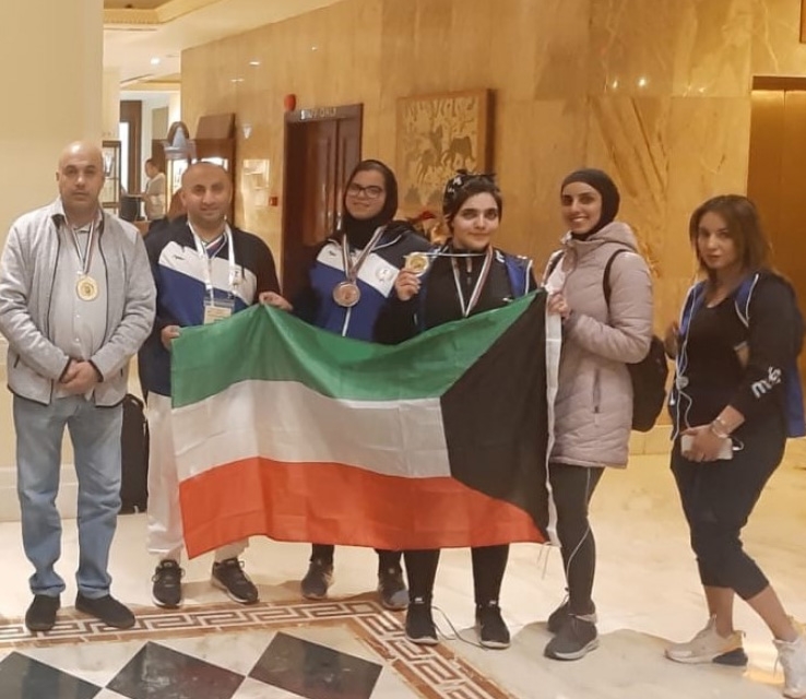 Kuwaiti female weightlifters bag 22 medals in Arab tournament