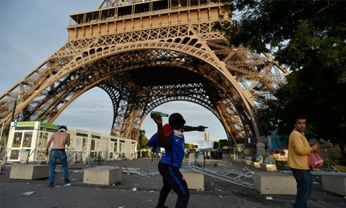 Eiffel Tower closed Monday after Euro 2016 clashes