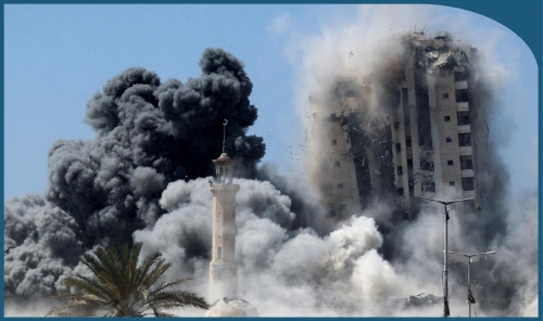 Israeli Airstrike Destroys Gaza High-Rise, Killing Dozens Israeli Airstrike Destroys Gaza High-Rise, Killing Dozens