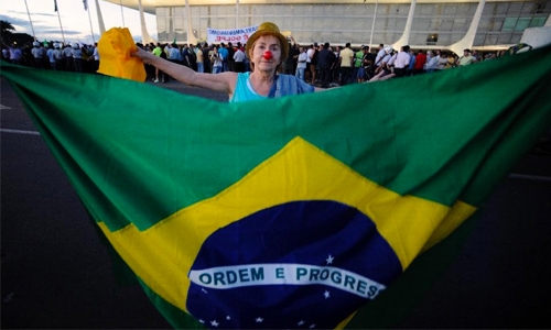 Protests erupt in Brazil after release of Rousseff-Lula recording