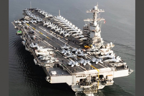 USS Gerald R. Ford Arrives off Israel’s Coast Amid Iran Tensions