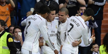 Real winner: Rodriguez cracker helps Real keep pressure on Barca