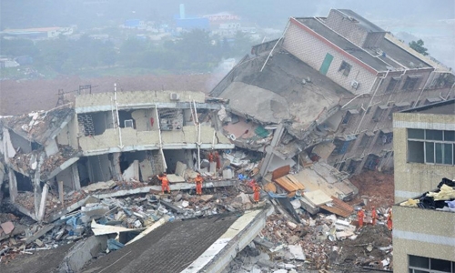 China landslide leaves 91 missing, sparks gas explosion China landslide leaves 91 missing, sparks gas explosion