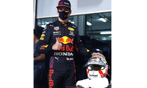 Max on pole in Bahrain! Max on pole in Bahrain!