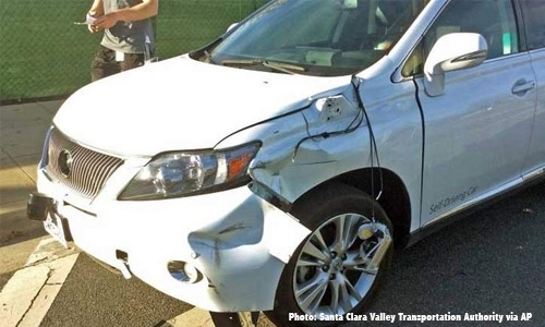 Google self-driving car hit bus Google self-driving car hit bus