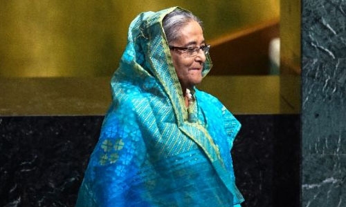 Bangladesh's PM at UN urges 'safe zones' for Myanmar's Rohingya