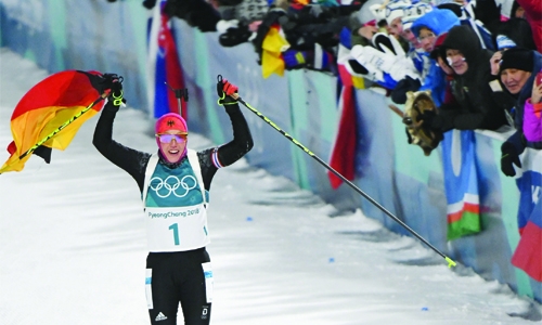 Dahlmeier wins second gold