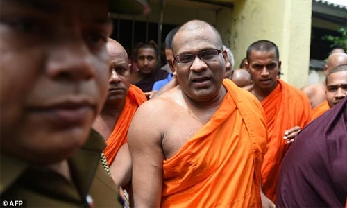 Sri Lanka's fugitive monk surrenders