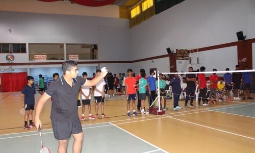 NMS students triumph at CBSE cluster badminton