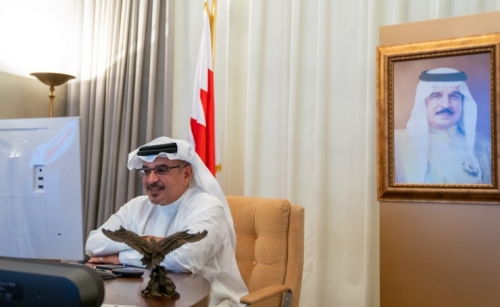 HRH the Crown Prince holds virtual meeting with US officials 