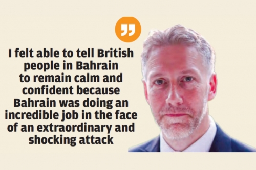Bahrain defended itself: British envoy
