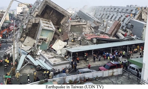 Two survivors rescued from rubble of Taiwan quake