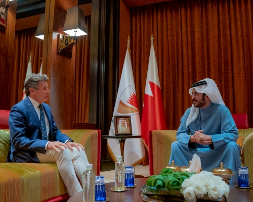 HH Shaikh Khalid receives World Athletics president