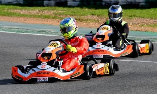 Team Bahrain face tricky conditions at Rotax MAX practice